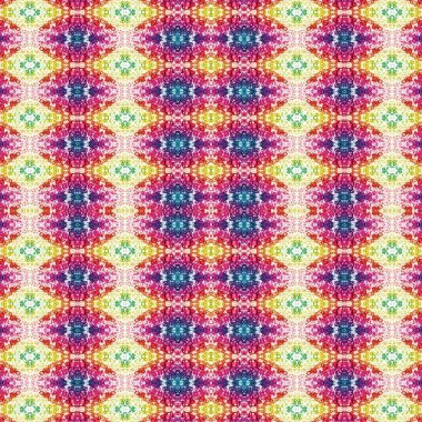 Kusursuz kaleydoskop deseni. Soyut etnik köken. Kusursuz bir doku. Yaratıcı bir geçmiş. Çizimler