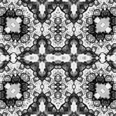 Kusursuz kaleydoskop deseni. Soyut etnik köken. Kusursuz bir doku. Yaratıcı bir geçmiş. Çizimler