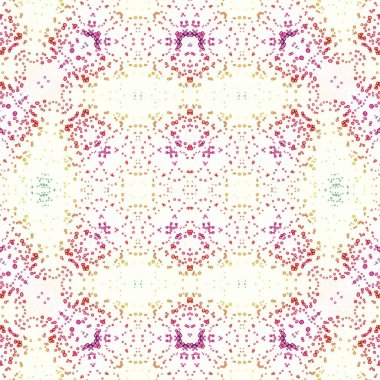 Kusursuz kaleydoskop deseni. Soyut etnik köken. Kusursuz bir doku. Yaratıcı bir geçmiş. Çizimler