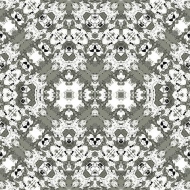 Kusursuz kaleydoskop deseni. Soyut etnik köken. Kusursuz bir doku. Yaratıcı bir geçmiş. Çizimler