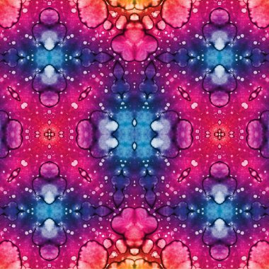 Kusursuz kaleydoskop deseni. Soyut etnik köken. Kusursuz bir doku. Yaratıcı bir geçmiş. Çizimler