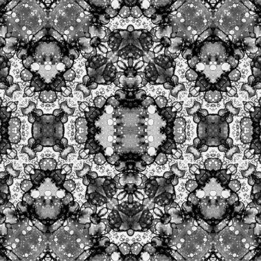 Kusursuz kaleydoskop deseni. Soyut etnik köken. Kusursuz bir doku. Yaratıcı bir geçmiş. Çizimler