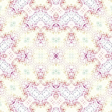 Kusursuz kaleydoskop deseni. Soyut etnik köken. Kusursuz bir doku. Yaratıcı bir geçmiş. Çizimler