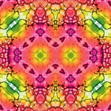 Kusursuz kaleydoskop deseni. Soyut etnik köken. Kusursuz bir doku. Yaratıcı bir geçmiş. Çizimler