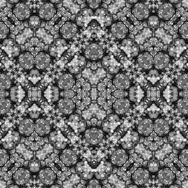 Kusursuz kaleydoskop deseni. Soyut etnik köken. Kusursuz bir doku. Yaratıcı bir geçmiş. Çizimler