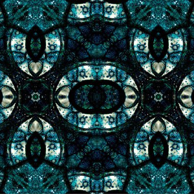 Kusursuz kaleydoskop deseni. Soyut etnik köken. Kusursuz bir doku. Yaratıcı bir geçmiş. Çizimler