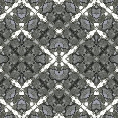 Kusursuz kaleydoskop deseni. Soyut etnik köken. Kusursuz bir doku. Yaratıcı bir geçmiş. Çizimler