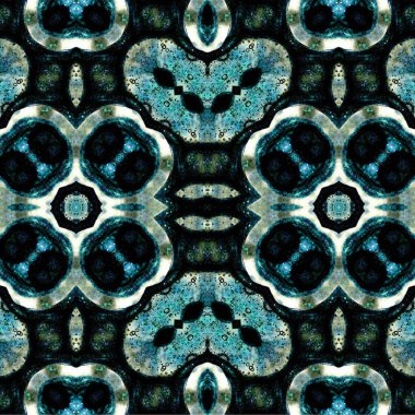 Kusursuz kaleydoskop deseni. Soyut etnik köken. Kusursuz bir doku. Yaratıcı bir geçmiş. Çizimler