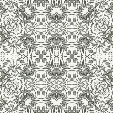 Kusursuz kaleydoskop deseni. Soyut etnik köken. Kusursuz bir doku. Yaratıcı bir geçmiş. Çizimler