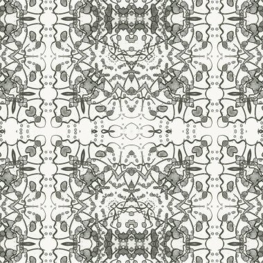 Kusursuz kaleydoskop deseni. Soyut etnik köken. Kusursuz bir doku. Yaratıcı bir geçmiş. Çizimler