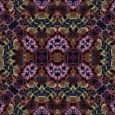 Kusursuz kaleydoskop deseni. Soyut etnik köken. Kusursuz bir doku. Yaratıcı bir geçmiş. Çizimler