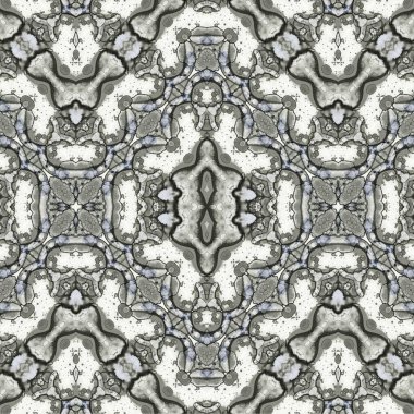 Kusursuz kaleydoskop deseni. Soyut etnik köken. Kusursuz bir doku. Yaratıcı bir geçmiş. Çizimler