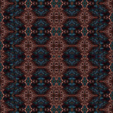 Kusursuz etnik düzen. Soyut retro arka plan. Kusursuz bir doku. Simetrik arkaplan. Sanat dokusu