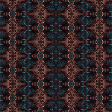 Kusursuz etnik düzen. Soyut retro arka plan. Kusursuz bir doku. Simetrik arkaplan. Sanat dokusu