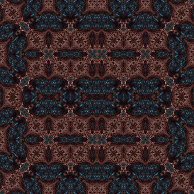 Kusursuz etnik düzen. Soyut retro arka plan. Kusursuz bir doku. Simetrik arkaplan. Sanat dokusu