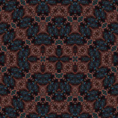 Kusursuz etnik düzen. Soyut retro arka plan. Kusursuz bir doku. Simetrik arkaplan. Sanat dokusu