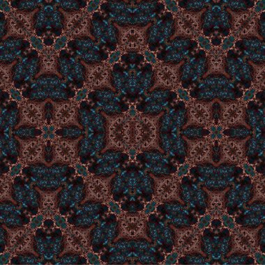 Kusursuz etnik düzen. Soyut retro arka plan. Kusursuz bir doku. Simetrik arkaplan. Sanat dokusu