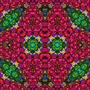 Kusursuz etnik düzen. Soyut retro arka plan. Kusursuz bir doku. Simetrik arkaplan. Sanat dokusu