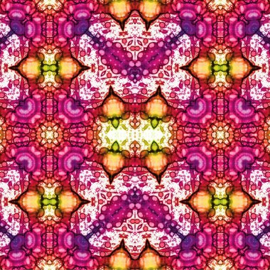 Kusursuz etnik düzen. Soyut retro arka plan. Kusursuz bir doku. Simetrik arkaplan. Sanat dokusu