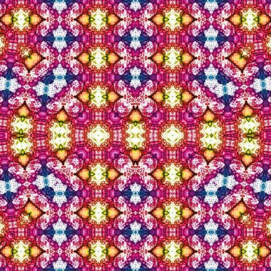 Kusursuz etnik düzen. Soyut retro arka plan. Kusursuz bir doku. Simetrik arkaplan. Sanat dokusu