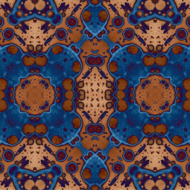 Kusursuz etnik düzen. Soyut retro arka plan. Kusursuz bir doku. Simetrik arkaplan. Sanat dokusu