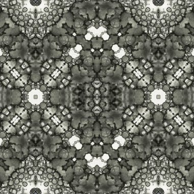 Kusursuz etnik düzen. Soyut retro arka plan. Kusursuz bir doku. Simetrik arkaplan. Sanat dokusu