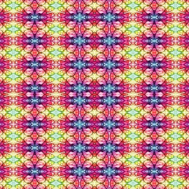 Kusursuz etnik düzen. Soyut retro arka plan. Kusursuz bir doku. Simetrik arkaplan. Sanat dokusu