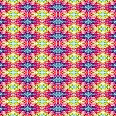 Kusursuz etnik düzen. Soyut retro arka plan. Kusursuz bir doku. Simetrik arkaplan. Sanat dokusu