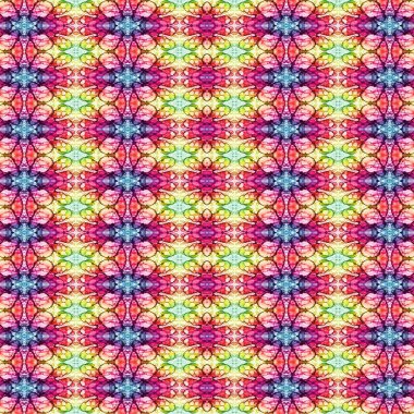 Kusursuz etnik düzen. Soyut retro arka plan. Kusursuz bir doku. Simetrik arkaplan. Sanat dokusu