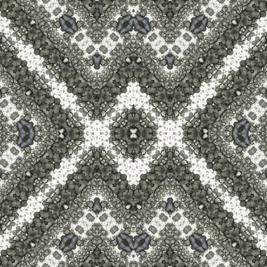 Kusursuz etnik düzen. Soyut retro arka plan. Kusursuz bir doku. Simetrik arkaplan. Sanat dokusu