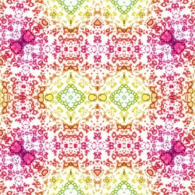 Kusursuz etnik düzen. Soyut retro arka plan. Kusursuz bir doku. Simetrik arkaplan. Sanat dokusu