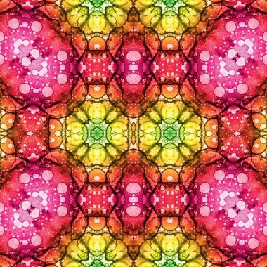 Kusursuz etnik düzen. Soyut retro arka plan. Kusursuz bir doku. Simetrik arkaplan. Sanat dokusu