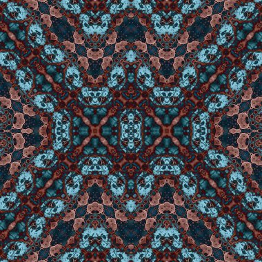 Kusursuz etnik düzen. Soyut retro arka plan. Kusursuz bir doku. Simetrik arkaplan. Sanat dokusu