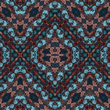 Kusursuz etnik düzen. Soyut retro arka plan. Kusursuz bir doku. Simetrik arkaplan. Sanat dokusu