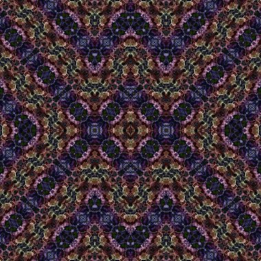 Kusursuz etnik düzen. Soyut retro arka plan. Kusursuz bir doku. Simetrik arkaplan. Sanat dokusu