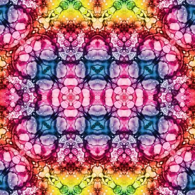 Kusursuz etnik düzen. Soyut retro arka plan. Kusursuz bir doku. Simetrik arkaplan. Sanat dokusu