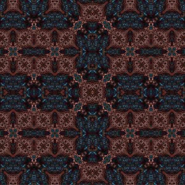 Kusursuz etnik düzen. Soyut retro arka plan. Kusursuz bir doku. Simetrik arkaplan. Sanat dokusu