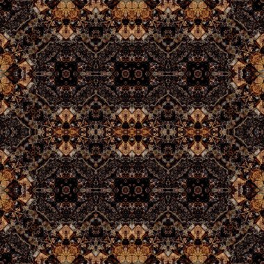 Kusursuz etnik düzen. Soyut retro arka plan. Kusursuz bir doku. Simetrik arkaplan. Sanat dokusu