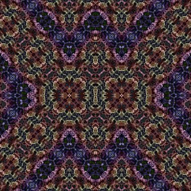 Kusursuz etnik düzen. Soyut retro arka plan. Kusursuz bir doku. Simetrik arkaplan. Sanat dokusu