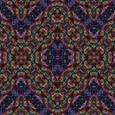 Kusursuz etnik düzen. Soyut retro arka plan. Kusursuz bir doku. Simetrik arkaplan. Sanat dokusu