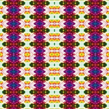 Kusursuz etnik düzen. Soyut retro arka plan. Kusursuz bir doku. Simetrik arkaplan. Sanat dokusu