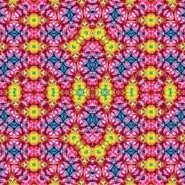 Kusursuz etnik düzen. Soyut retro arka plan. Kusursuz bir doku. Simetrik arkaplan. Sanat dokusu