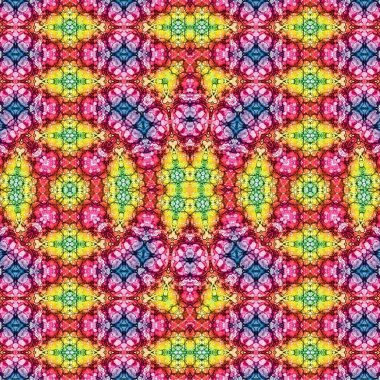 Kusursuz etnik düzen. Soyut retro arka plan. Kusursuz bir doku. Simetrik arkaplan. Sanat dokusu