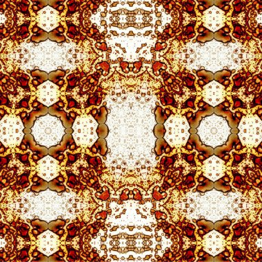 Kusursuz etnik düzen. Soyut retro arka plan. Kusursuz bir doku. Simetrik arkaplan. Sanat dokusu