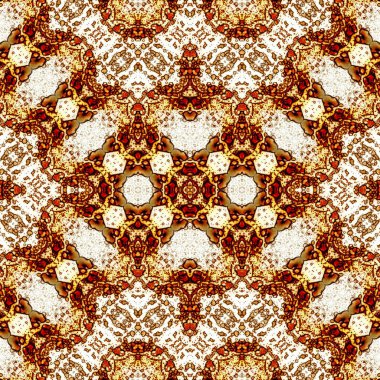 Kusursuz etnik düzen. Soyut retro arka plan. Kusursuz bir doku. Simetrik arkaplan. Sanat dokusu