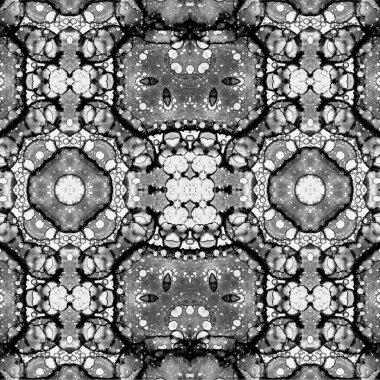 Kusursuz etnik düzen. Soyut retro arka plan. Kusursuz bir doku. Simetrik arkaplan. Sanat dokusu