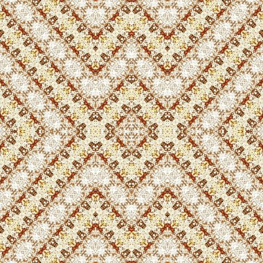 Kusursuz etnik düzen. Soyut retro arka plan. Kusursuz bir doku. Simetrik arkaplan. Sanat dokusu