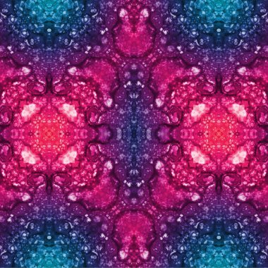 Kusursuz etnik düzen. Soyut retro arka plan. Kusursuz bir doku. Simetrik arkaplan. Sanat dokusu