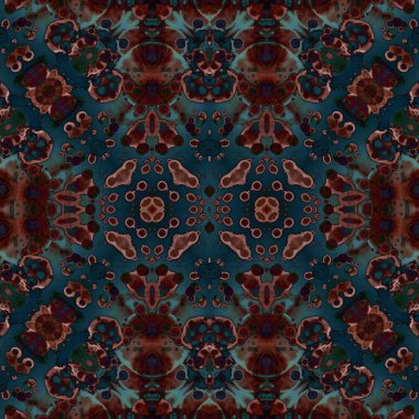 Kusursuz etnik düzen. Soyut retro arka plan. Kusursuz bir doku. Simetrik arkaplan. Sanat dokusu