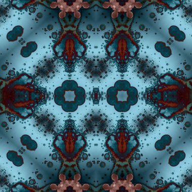 Kusursuz etnik düzen. Soyut retro arka plan. Kusursuz bir doku. Simetrik arkaplan. Sanat dokusu